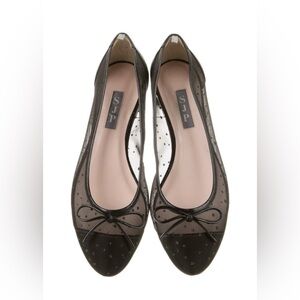 SJP Sarah Jessica Parker Black Glitter Accents Ballet Flats Size 37 (7)
